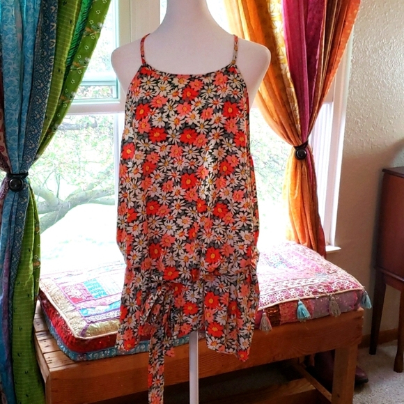 YOINS Tops - FLORAL Daisy Tank Top